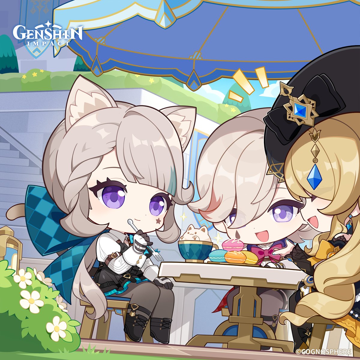 Happy Birthday, Lynette!

"Thank you, it tastes wonderful. The recipe is great, and the ingredients are of high quality. The cooking was perfect too."
"Indeed, Miss Navia, your Macarons are truly flawless! If Freminet doesn't hurry over, I won't be able to resist finishing them