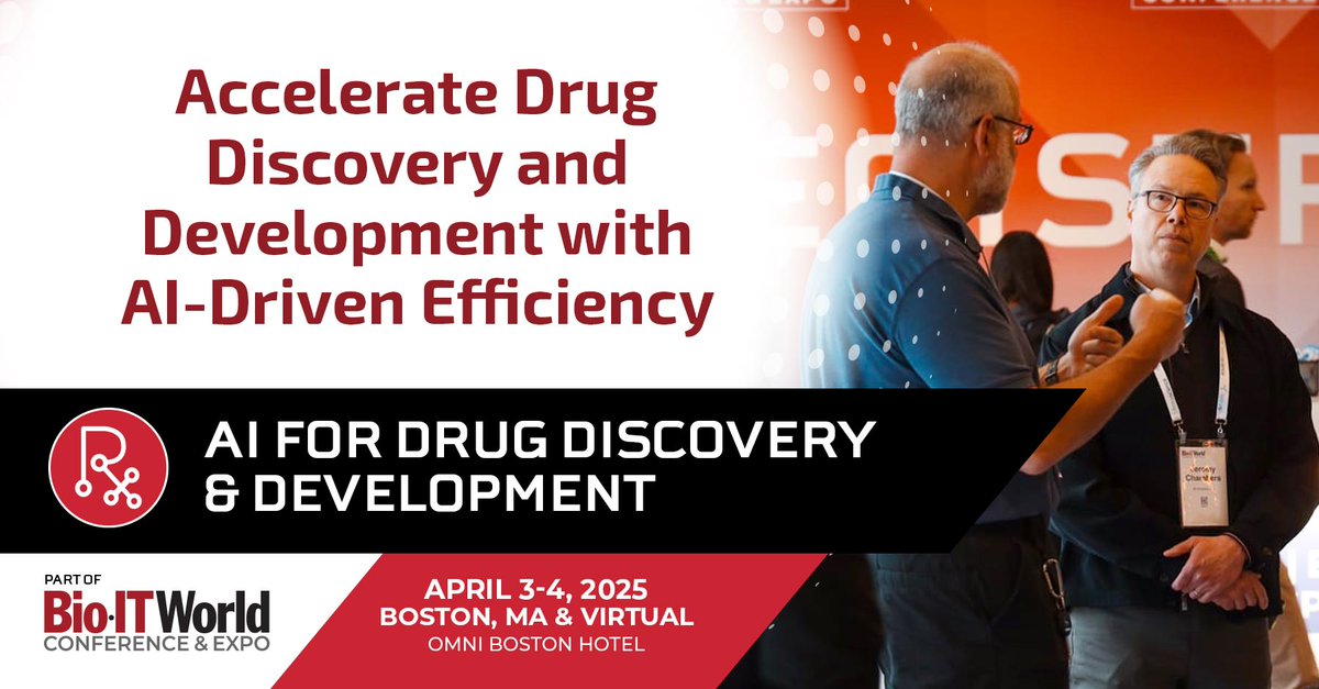 ✨ Accelerate Drug Discovery and Development with AI-Driven Efficiency! ✨
 
Discover how artificial intelligence and machine learning are revolutionizing drug discovery and development at the 24th Annual Bio-IT World Conference &amp; Expo this April. From optimizing workflows and