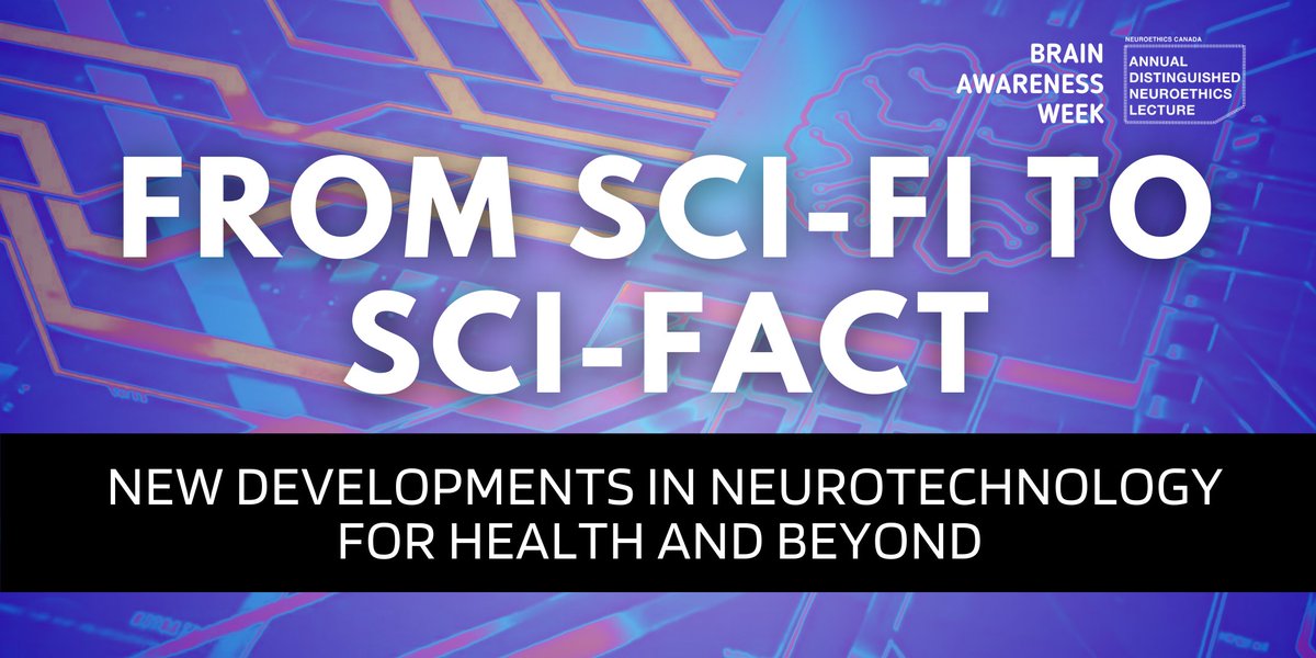 Mark your calendars!🗓️ This year's #BrainAwarenessWeek🧠Distinguished Neuroethics Lecture will be on Mar 11, 5:30pm at <a href="/UBCRobsonSquare/">UBC Robson Square</a>.
  
Dr. Laura Y. Cabrera will speak on new developments in neurotechnology for health and beyond.
  
📣RSVP now!📣 bit.ly/2025baw