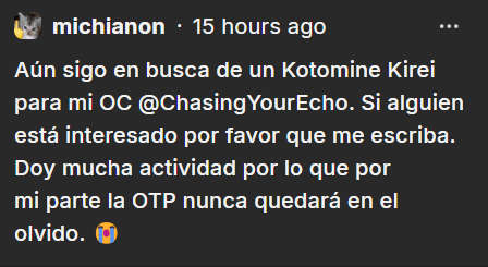 la kuentita es: <a href="/ChasingYourEcho/">❁ཻུ۪۪𝑨𝒏𝒅𝒓𝒆𝒂 𝑲𝒐𝒕𝒐𝒎𝒊𝒏𝒆❁ཻུ۪۪</a>