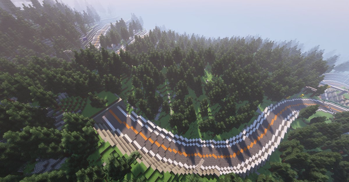 以前の山道に山道を追加整備しました。
#マイクラ建築　#マイクラ　#マインクラフト　
#Minecraft