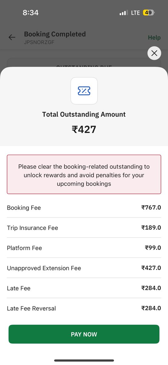 AnishRock007's tweet photo. @Zoomcar_India need help
1. Your app crashed hence I was not able to end the trip.
2. Then you don't have any customer support to call
3. Then you add unapproved extension fee
4. Then you say reach out in 15 hours but no contact number?

Tell me how to reach? https://t.co/omkQnLDDyW