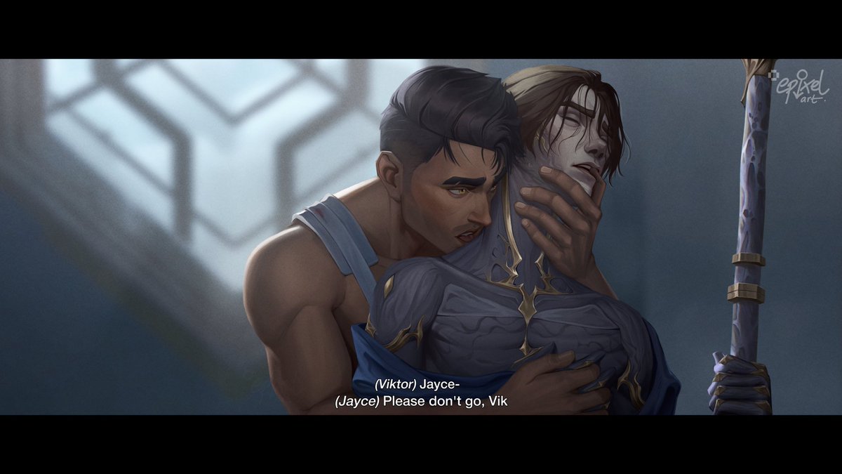Deleted scene 😏 #arcane #jayvik #jayvikfanart