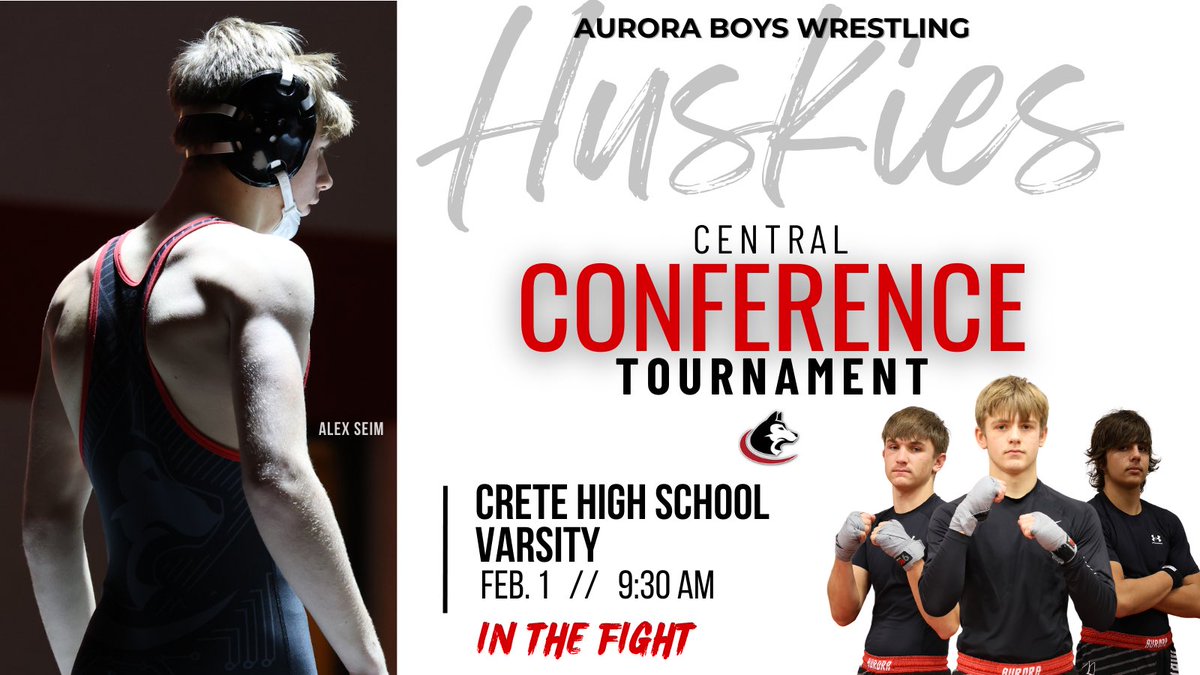 Varsity Boys - Conference Tournament 
📍Crete HS, ⌚️9:30AM, 📆 Feb. 1st
#InTheFight
