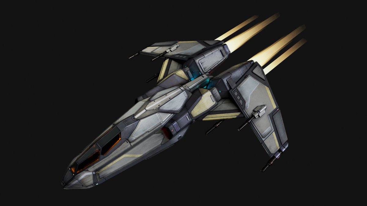 warofnova's tweet photo. The Silverback:

Tier 2 Medium Close Range Strike Craft specializing in focus fire and close-quarter combat. https://t.co/U5UfrdrIyo