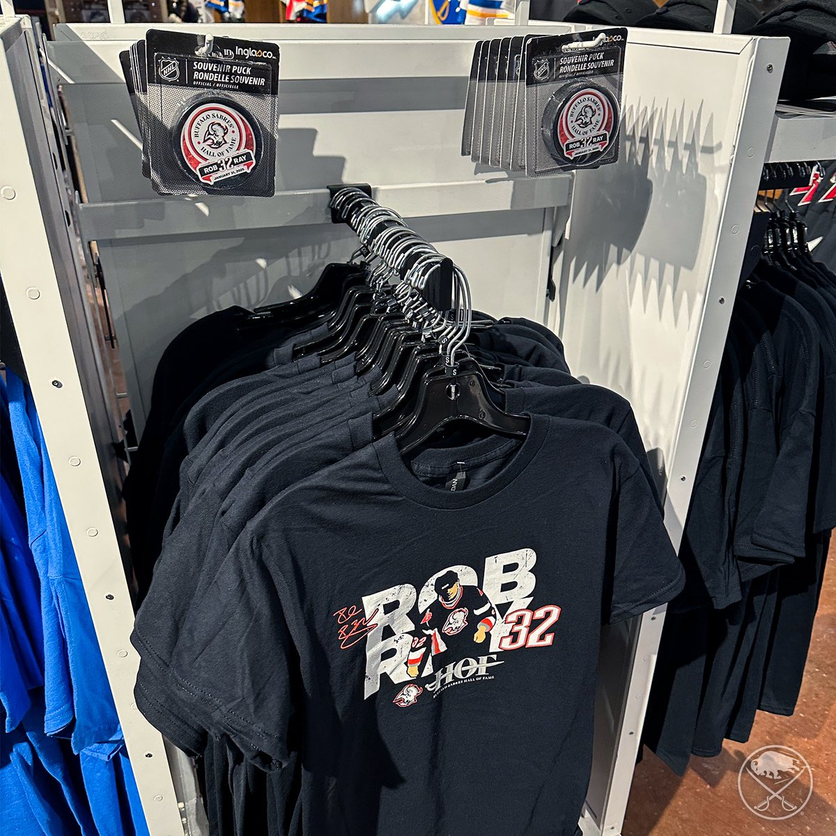 We’re celebrating Rob Ray’s Hall of Fame night with special Rayzor merch in store! 🔥

#LetsGoBuffalo | #sabrehood