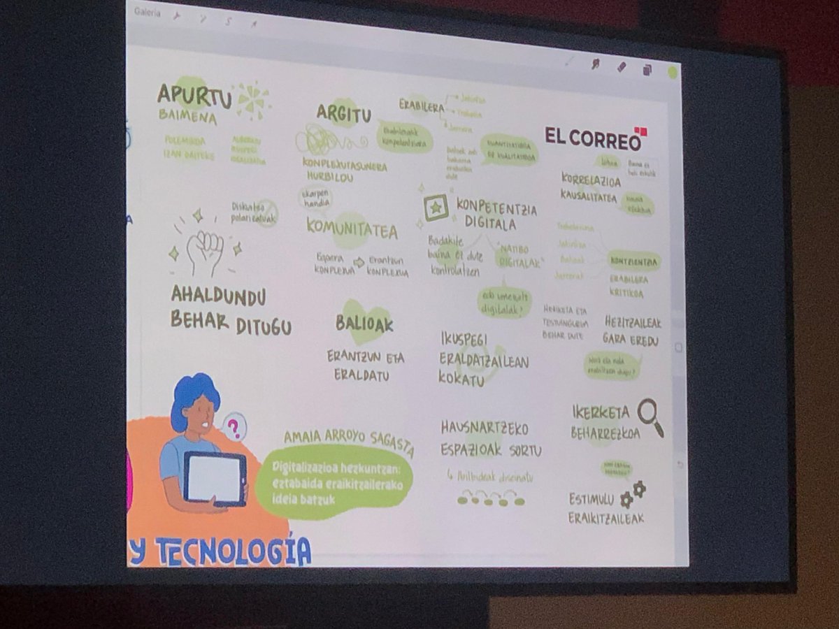 Gaur “Hezkuntza eta Teknologia” jardunaldian parte hartu dut. Gasteizeko Europar Jauregian izan da, eta <a href="/hezkuntzaEJGV/">Hezkuntza</a>-k eta <a href="/elcorreo_com/">El Correo</a>-k antolatu dute. Askotarako profilak egon dira publikoan: Ikuskaritza, irakaslea… (1/3)