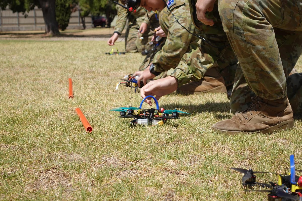 ASArmyCadets's tweet photo. WINNERS ARE GRINNERS

The final results are in - the fastest cadet drone pilot is CDTSGT Angus Dickson “Dicko”. 

Drone Racing Camp 2025 was a huge success.

The top 3 cadets now have the opportunity to travel to the Avalon International Airshow in March. https://t.co/osg94QsBfI