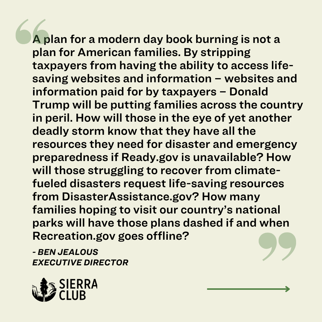 Sierra Club tweet media