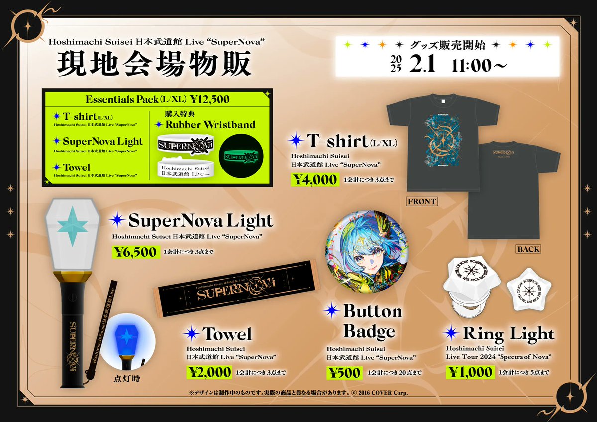 ✨本日開催！／ ☄️#星街すいせい Hoshimachi Suisei 日本武道館 Live