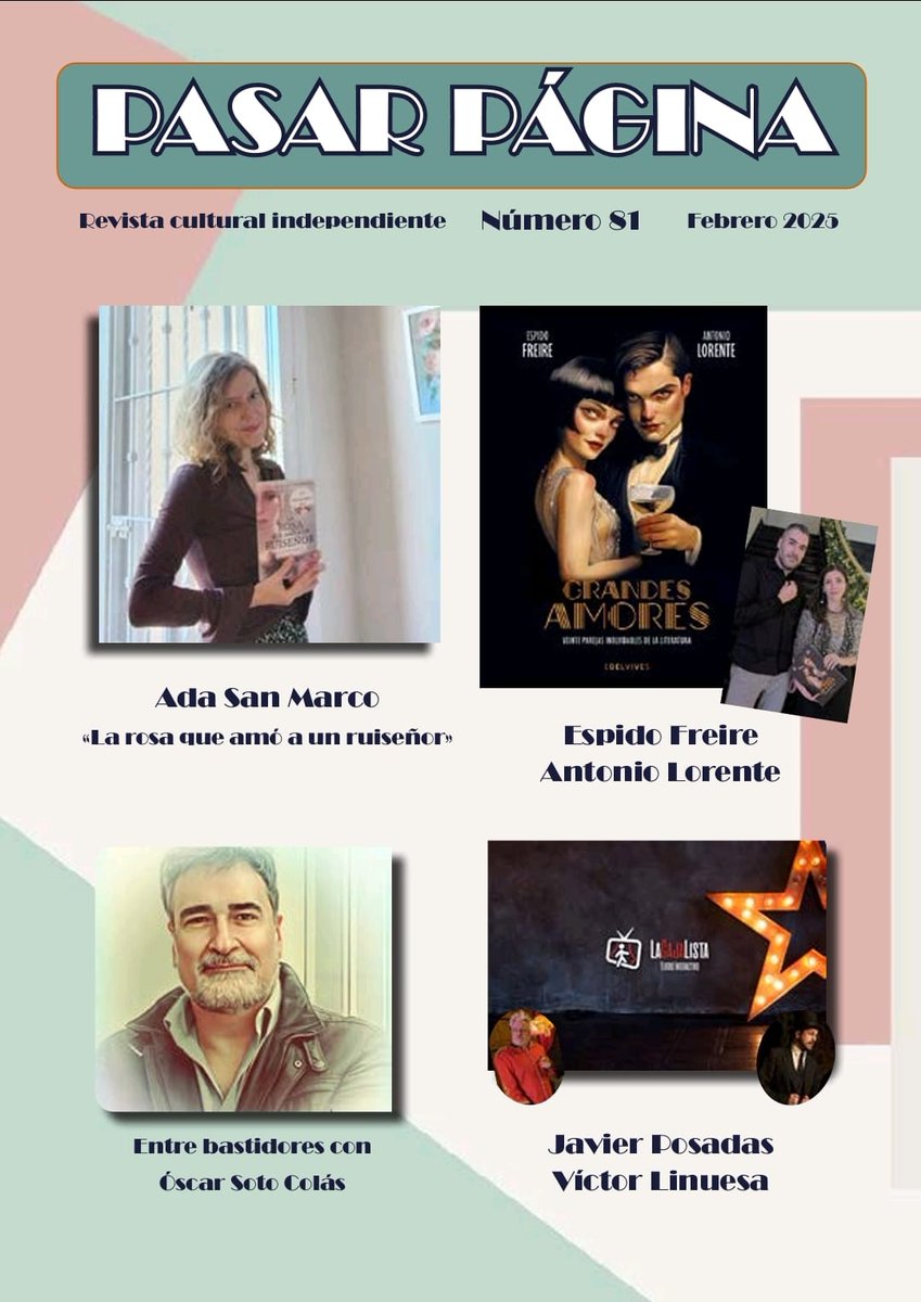 Número 81 de Pasar Página. Un mes más, orgullosa de dirigir este equipo.
Enlace:
drive.google.com/file/d/1Z3OVKh…