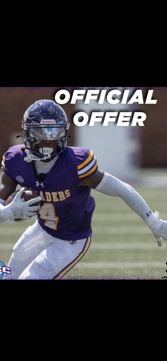 After a long conversation with <a href="/KeithStiffle/">Keith Stifflemire</a>, I am blessed to have received my 3rd offer to the University of Mary Hardin-Baylor go CRU 🟪🟨 <a href="/HeathClawson/">Coach Clawson</a> <a href="/CoachJayWllms/">Coach Jervis Williams</a> <a href="/ElginWildcatFan/">Elgin Wildcat Fans</a> <a href="/Coach_Lu/">Rich Lucero Ŧ</a> <a href="/lunasean7/">Sean Luna</a> #OTOTOF