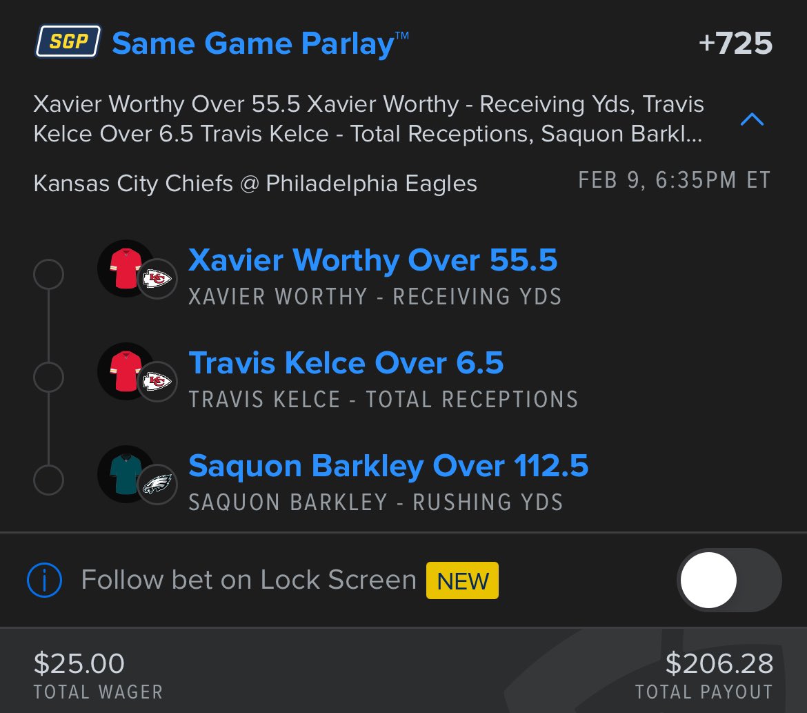 ThePicksPro's tweet image. 🏆 +725 Early Super-Bowl Lay 

👇 Tap the link below to load this slip on FanDuel…

➡️ account.sportsbook.fanduel.com/sportsbook/add…

There's no such thing as too early. 🤝

21+ gamble responsibly.