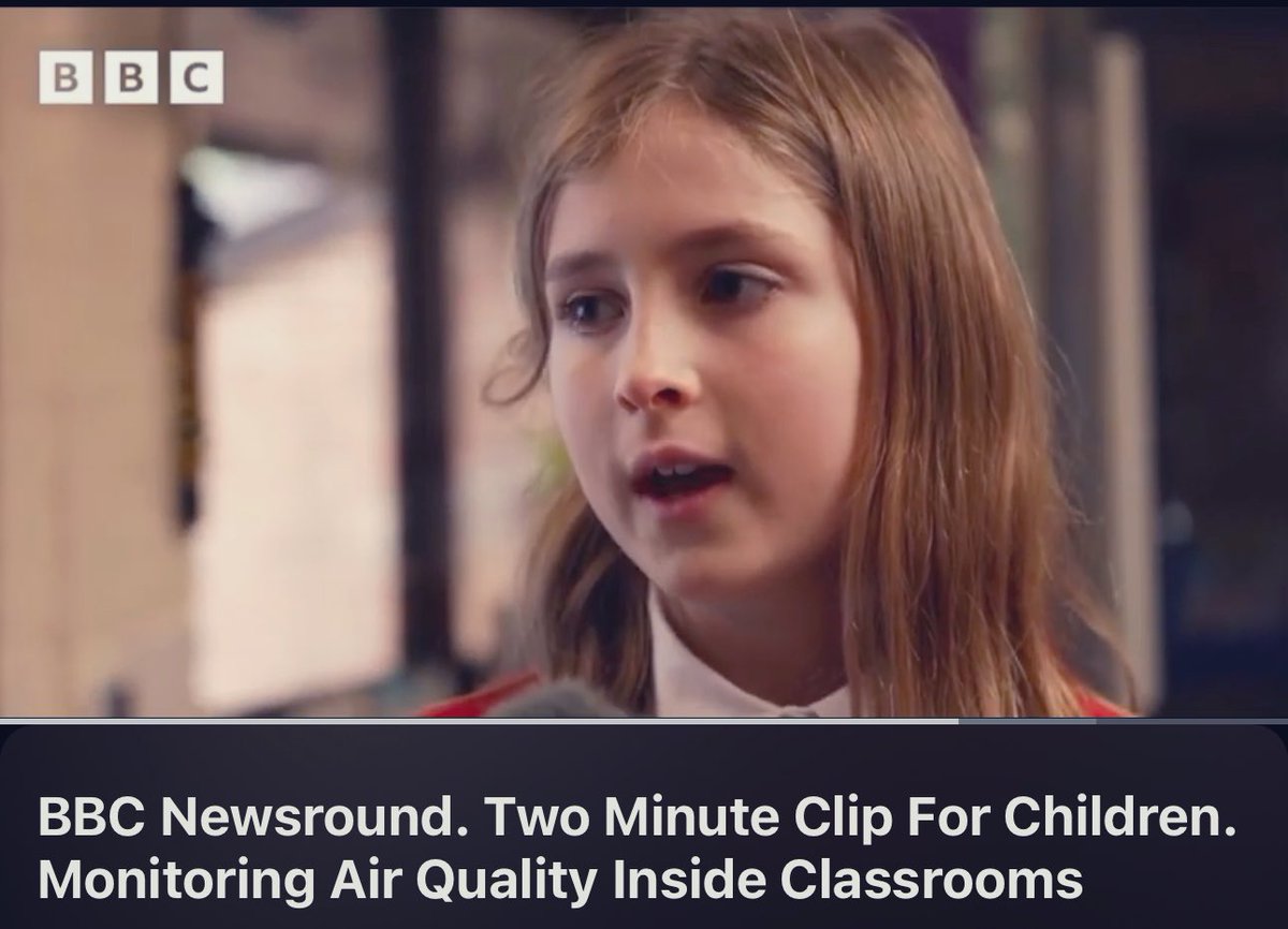🧵Brilliant to see children learning about CO2 monitoring, indoor air pollution and classroom air quality. 

YouTube channel here for sharing clips directly with your schools and other important people 🙂

#SafeAirSchools

youtu.be/6uT9njjp28k?fe…
