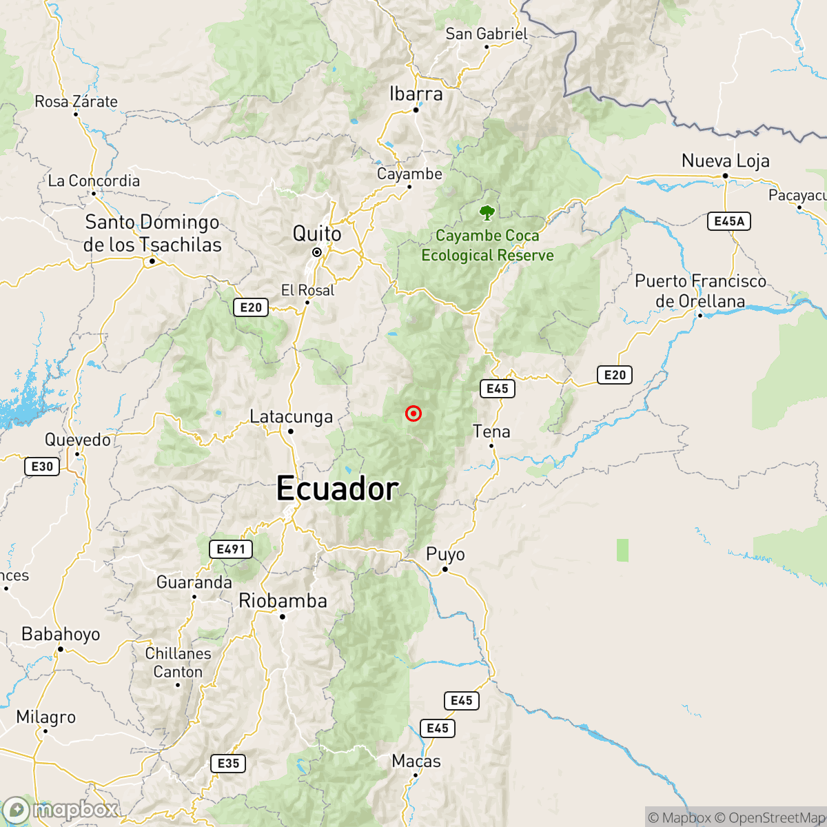 IGecuador's tweet image. [REVISADO]
Evento: igepn2025cepd
Ocurrido: 2025-01-31 18:15:07
Mag.: 3.4MLv
Prof.: 15.0 km
Lat.: 0.862° S
Long.: 78.127° W
Localizado: a 37.98 km de Tena, Napo
Sintió este sismo? Repórtelo: servicios.igepn.edu.ec/url/NDUxNw==