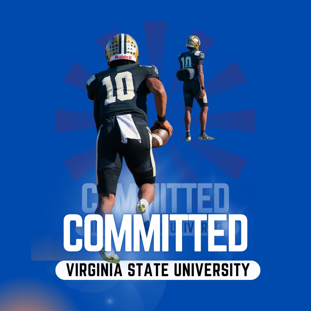 BaronDavis2025 (@thebarondavis) on Twitter photo I am grateful and excited to announce my verbal commitment to continue my academic & athletic career at <a href="/vsufootball1882/">Virginia State Football🏈</a>. I would like to thank my family, friends, coaches for their support in making this possible.
Thank you for this opportunity <a href="/HenryFrazier3rd/">Henry Frazier III</a> and <a href="/CoachLeez/">Rahmann Lee</a>. I am grateful and excited to announce my verbal commitment to continue my academic & athletic career at <a href="/vsufootball1882/">Virginia State Football🏈</a>. I would like to thank my family, friends, coaches for their support in making this possible.
Thank you for this opportunity <a href="/HenryFrazier3rd/">Henry Frazier III</a> and <a href="/CoachLeez/">Rahmann Lee</a>.