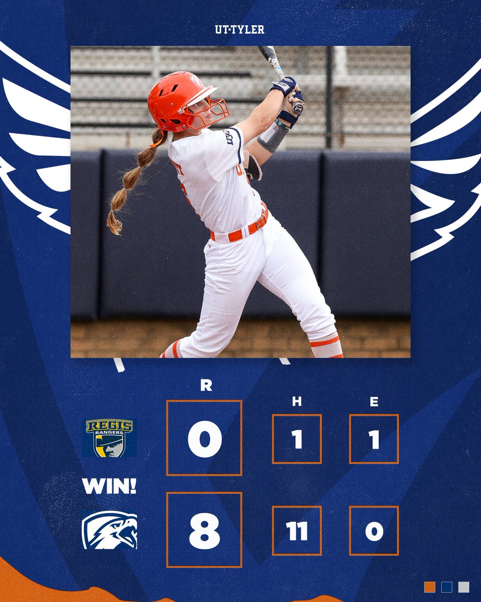 UT Tyler Patriots (@uttylerpatriots) on Twitter photo SB | PATS WIN!
#1 <a href="/Patriot_sb/">Patriot Softball</a> run-rules Regis behind a dominant complete game from Cera Blanchard and RBI from six different players in a team effort win!
#SwoopSwoop SB | PATS WIN!
#1 <a href="/Patriot_sb/">Patriot Softball</a> run-rules Regis behind a dominant complete game from Cera Blanchard and RBI from six different players in a team effort win!
#SwoopSwoop