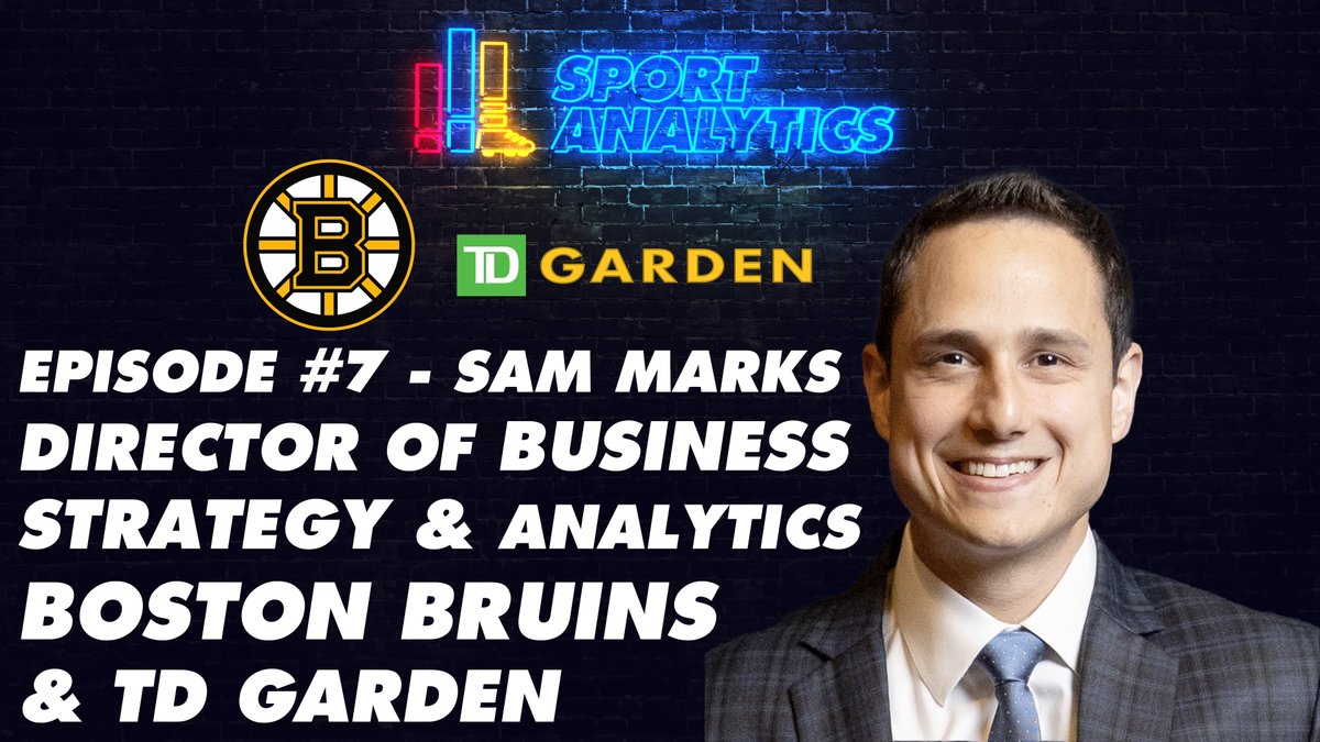 SportAnalytics (@sportanaiytics) on Twitter photo Episode 7 just dropped!
youtu.be/-OYNj2me5Qc
In our seventh episode of the <a href="/SportAnaIytics/">SportAnalytics</a> Podcast, our host Amrit Vignesh (<a href="/avsportsanalyst/">Amrit Vignesh</a>) sits down with Sam Marks, Director of Business Strategy and Analytics for the Boston Bruins (<a href="/NHLBruins/">Boston Bruins</a>) and TD Garden (<a href="/tdgarden/">TD Garden</a>). Episode 7 just dropped!
youtu.be/-OYNj2me5Qc
In our seventh episode of the <a href="/SportAnaIytics/">SportAnalytics</a> Podcast, our host Amrit Vignesh (<a href="/avsportsanalyst/">Amrit Vignesh</a>) sits down with Sam Marks, Director of Business Strategy and Analytics for the Boston Bruins (<a href="/NHLBruins/">Boston Bruins</a>) and TD Garden (<a href="/tdgarden/">TD Garden</a>).