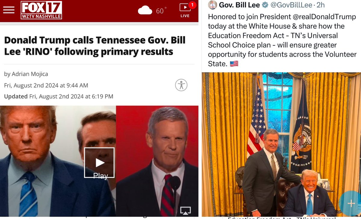 The Tennessee Holler (@thetnholler) on Twitter photo How it started How it’s going
The <a href="/GovBillLee/">Gov. Bill Lee</a> “thank you sir May I have another” edition How it started How it’s going
The <a href="/GovBillLee/">Gov. Bill Lee</a> “thank you sir May I have another” edition