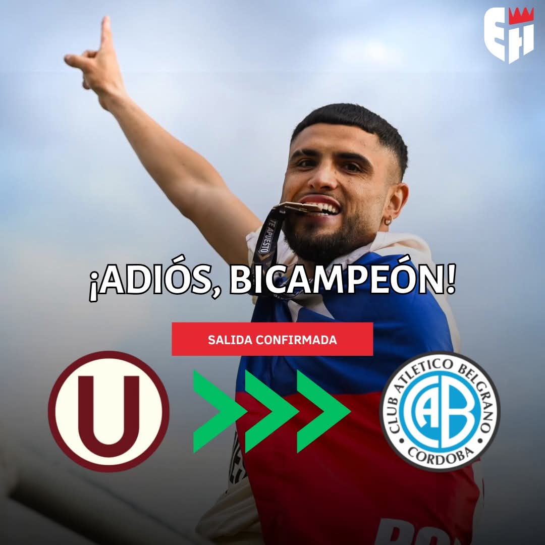 ¡ADIÓS, BICAMPEÓN!

Rodrigo Ureña no continua más en #Universitario. Según @gustavoperalta4, el chileno hizo uso de la cláusula de salida.

✅ En las próximas horas debe ser oficializando e inscrito por #Belgrano , ya que el libro de pases de la #ligaargentina cierra hoy.