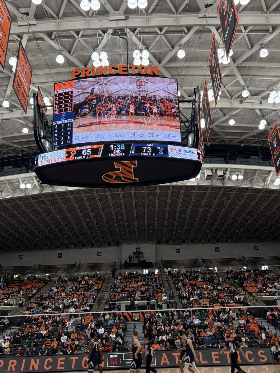 Xaivian Lee and Caden Pierce have sat since the 2nd to last TV timeout when Princeton trailed by 20. Reserves have gotten hot to cut it to 8

The duo combine to average 30, have just 7 points on 14 shots tonight