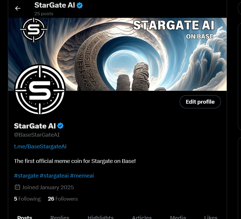 BaseStarGateAI's tweet photo. We just got verified 🥳 ☑️

One step closer to a epic launch!
Make sure to join us and be early for a change anon.

$SKICAT $WOKIE $KEYCAT $TURBO $LILB https://t.co/ISUg8EY5wk