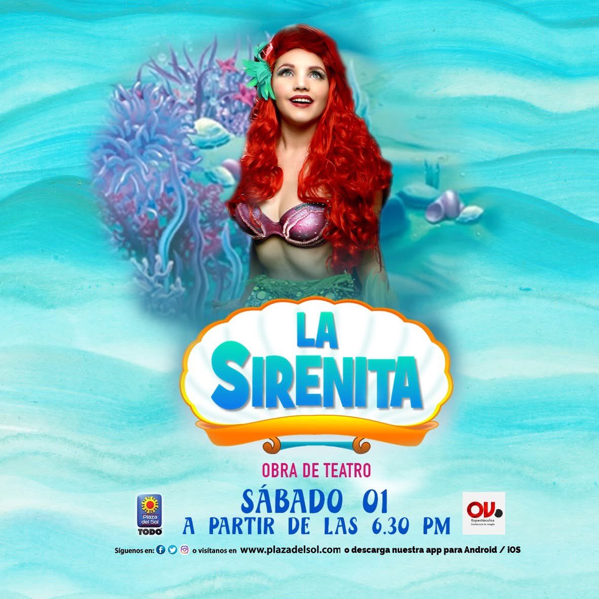 GdlTiempo's tweet photo. #SHOWINFANTIL
Disfruta de la obra de teatro #LaSirenita completamente #gratis este 01 de febrero en @plazadelsol69 a partir de las 18:30 horas
#PlazaDelSol https://t.co/BmZgWI8pyb