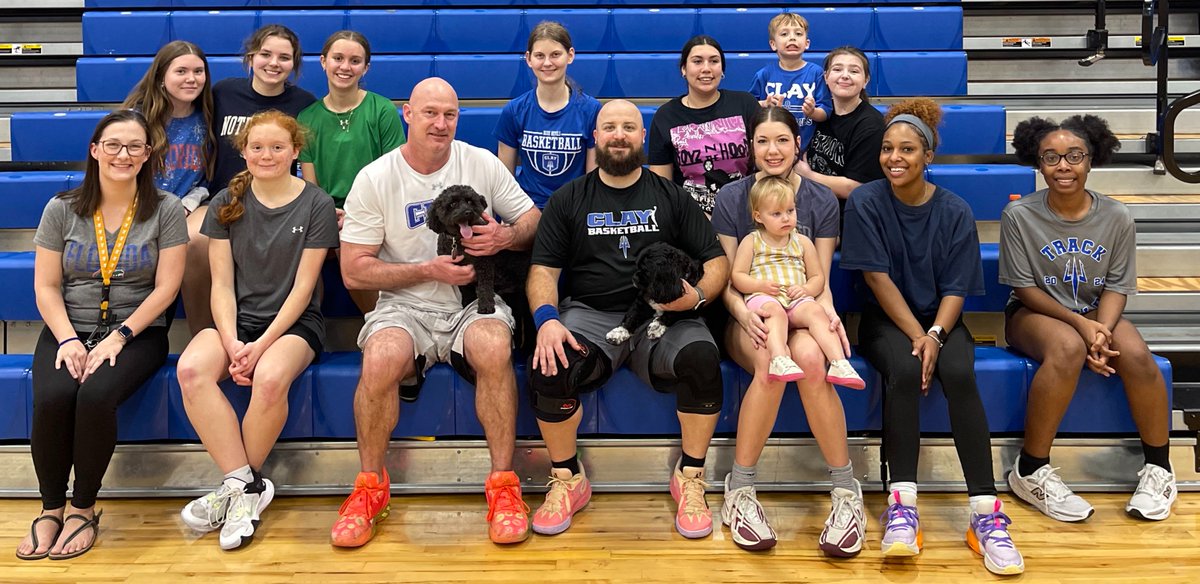 Clay High Girls Basketball (@claygirlsbb) on Twitter photo Family is just not coaches and players at <a href="/Clay_Athletics/">Clay High Athletics</a> girls basketball. It's coaches, players, their wives, their children and even their pets! Come join us!
<a href="/jenpryorhalter/">Dr. Jen Pryor Halter</a> <a href="/Coach_Trodglen/">Coach Trodglen</a> Family is just not coaches and players at <a href="/Clay_Athletics/">Clay High Athletics</a> girls basketball. It's coaches, players, their wives, their children and even their pets! Come join us!
<a href="/jenpryorhalter/">Dr. Jen Pryor Halter</a> <a href="/Coach_Trodglen/">Coach Trodglen</a>