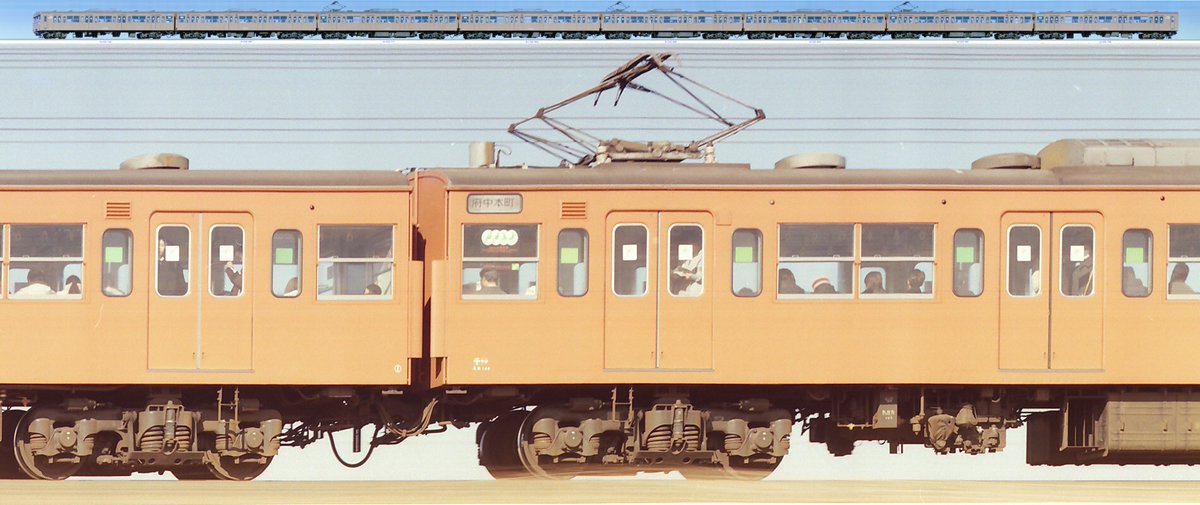 武蔵野線の103系についてスリット写真から画像をアップしました