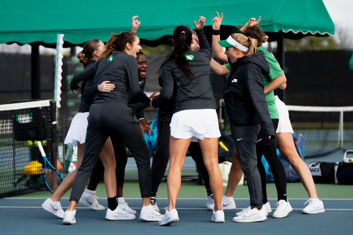 MeanGreenSports's tweet image. 🎾 @MeanGreenTennis celebrates its first win of the season! Every individual effort empowers the team success – celebrating our first win of the season! #AmericanUnityWeek

#GMG🦅 | @American_Conf x @American_SAAC