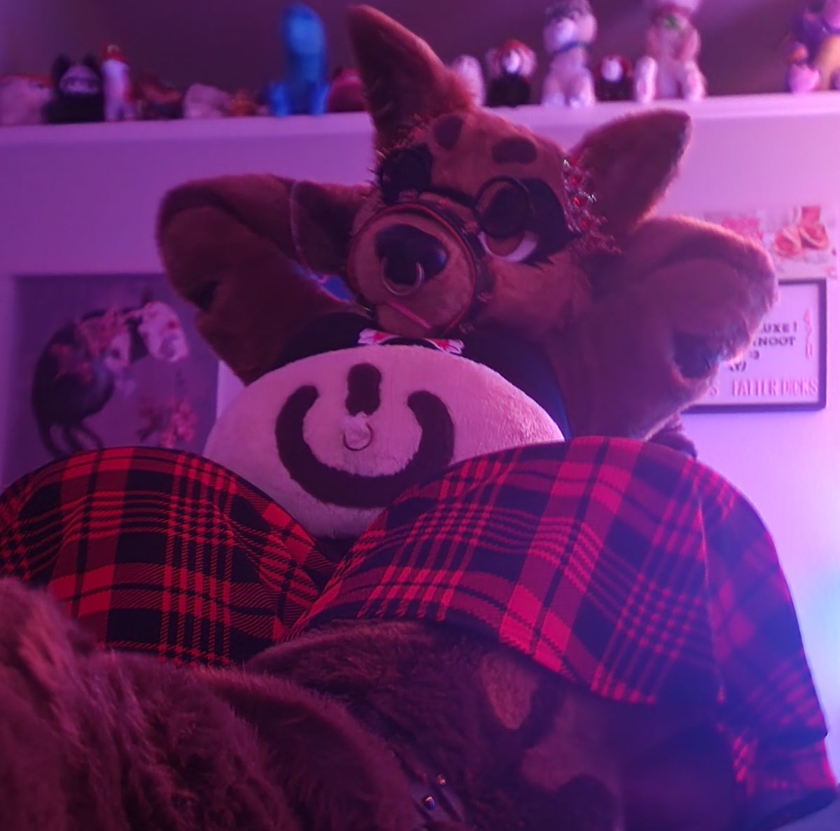 Used #fursuitfriday to test a new look for a rave I'll be going to