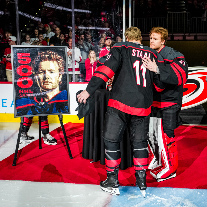 Canes's tweet photo. Here's to many more, Freddie 5️⃣0️⃣0️⃣