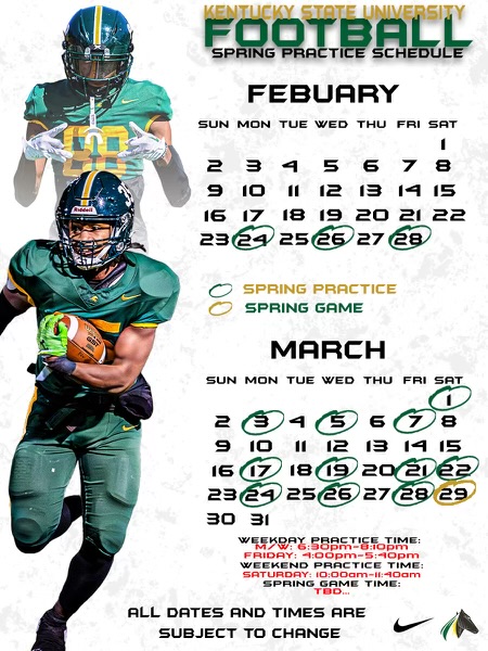 🏈 Spring Football is HERE! 🏈

The countdown is over–Spring Ball kicks off Feb 24th! Time to see the Breds hit the field.
Practices are open so come out &amp; support your team as they start the journey to the next championship! 🏆

#CloseTheGAP
#BredDifferent