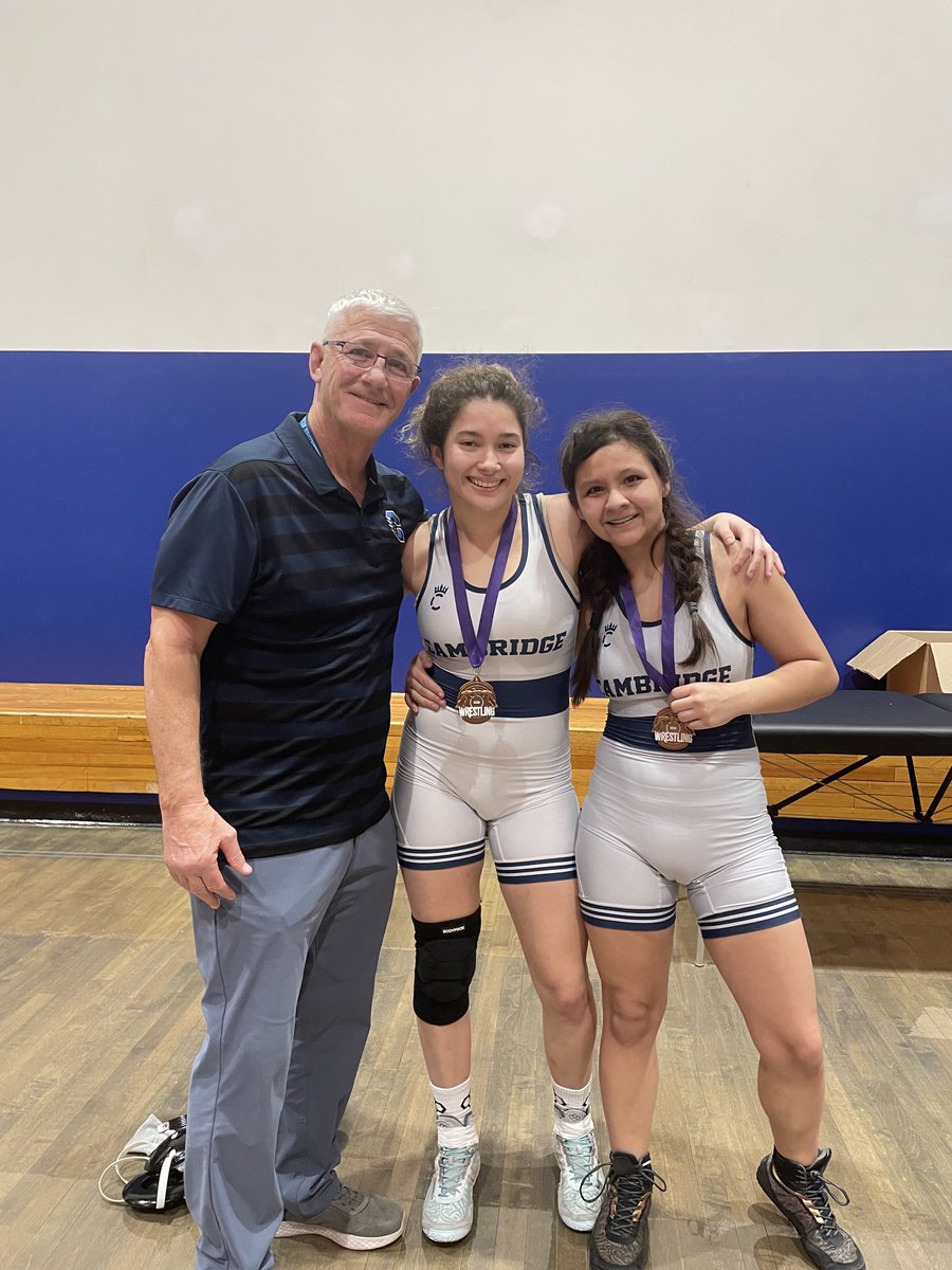 Cambridge Girls wrestling Sectional Qualfiers. Maddie Turner and Scarlette O’Horan
