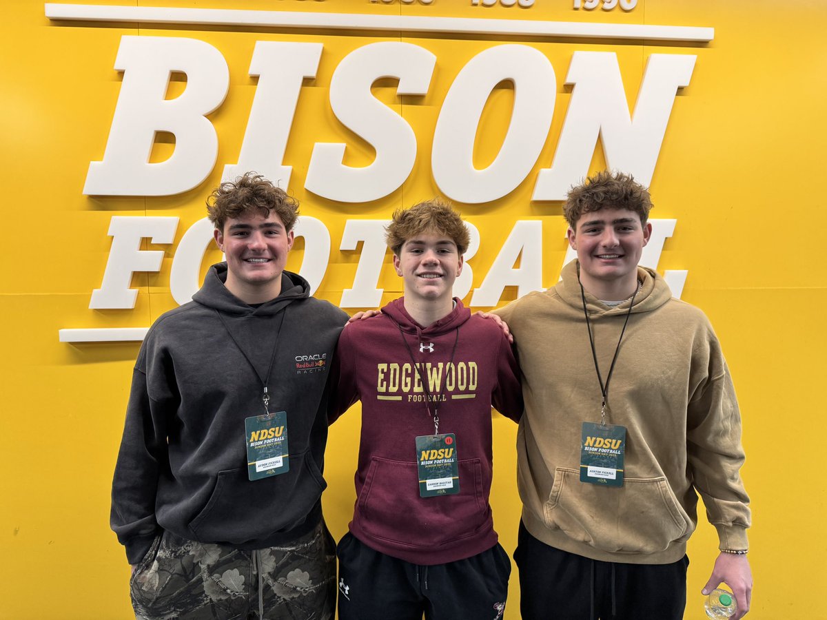 Thanks <a href="/NDSUfootball/">NDSU Football</a> and <a href="/NickGoeser/">Nick Goeser</a> for a great Junior Day!
