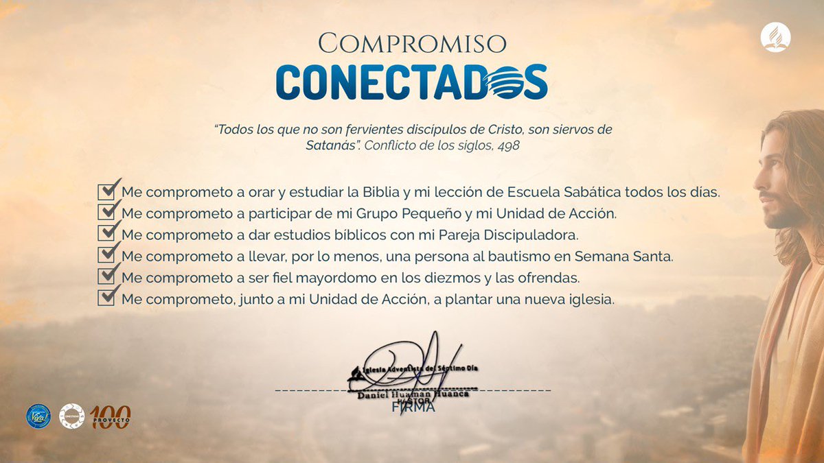 ¿Qué es conectados? Es un programa de discipulado de la Unión Peruana del Sur que tiene a la Escuela Sabática como su estructura base para hacer discípulos a través de Comunión, Relación y Misión, en sus seis indicadores. <a href="/danielsolano89/">Daniel Solano 🇵🇪</a> <a href="/EDINSONVASQUEZ/">Edinson Vasquez</a> <a href="/FernandoRojas16/">Fernando Rojas M.®️</a>