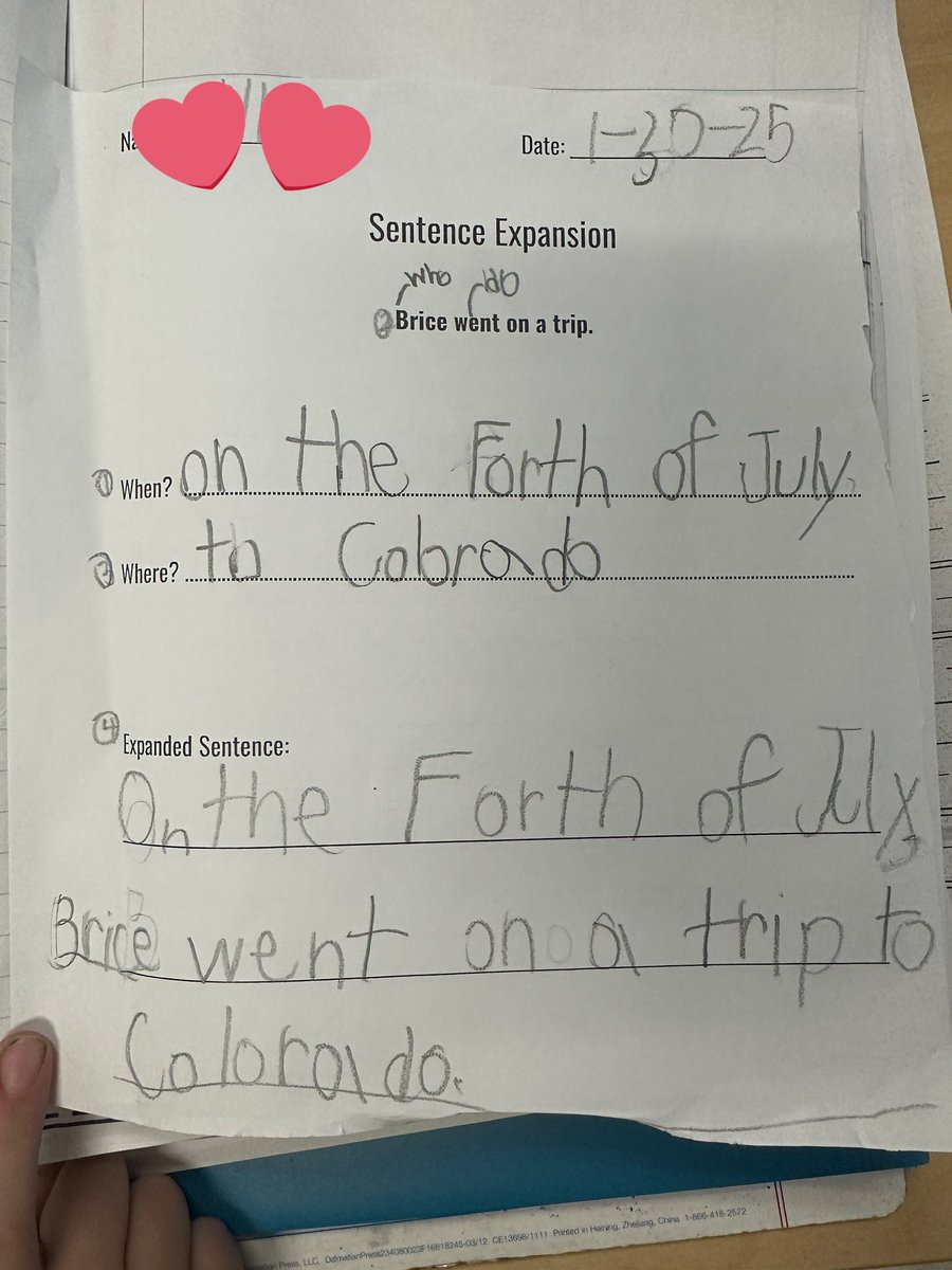 Fridays are our day to share! These kids love giving and receiving feedback on their writing each week! My favorite writing warmup is our sentence expansion. We do a small part of it each day of the week.This week’s focus was including proper nouns in our sentence. <a href="/GFESWildcats/">Goodwin Frazier</a>