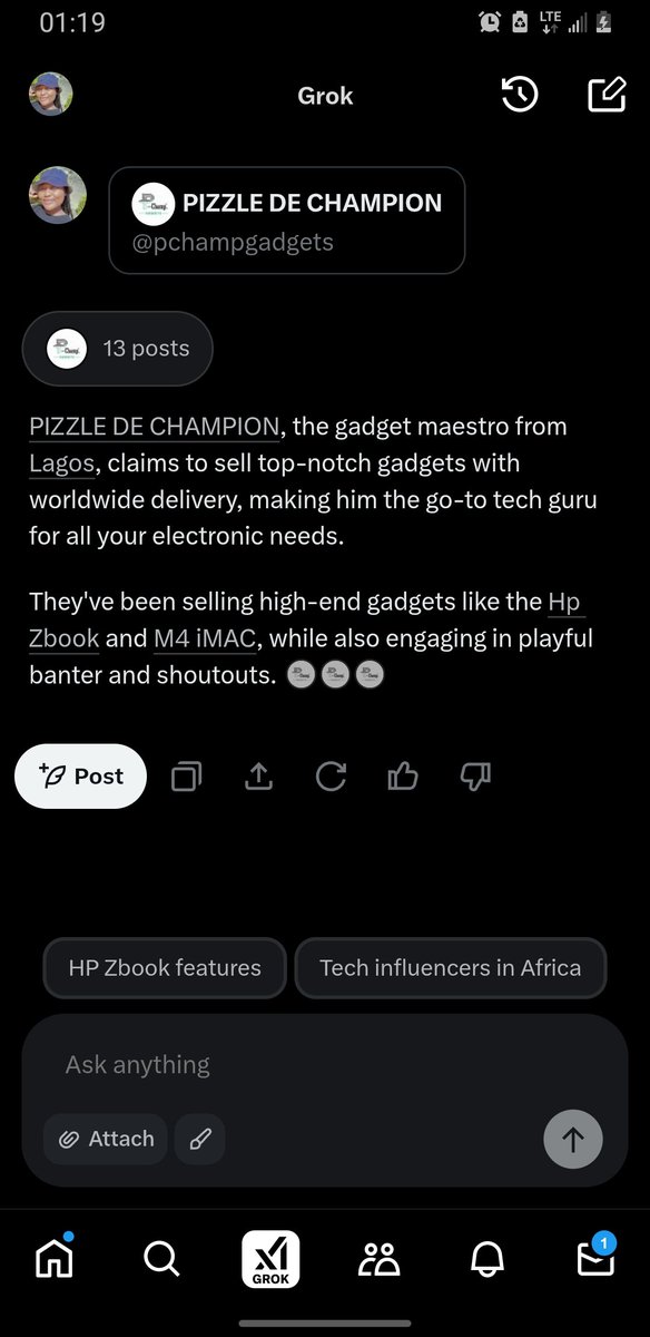 secret_scents_'s tweet photo. Even grok sabi @pchampgadgets
Follow now and enjoy premium quality and service 💯💯 https://t.co/4s89nZnM0Z