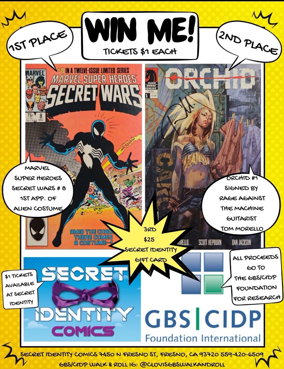 gbsrobv1's tweet photo. Come out to Secret Identity Comics to Win 1 or 2 of these really Amazing Comic Books https://t.co/ayD28J30hk