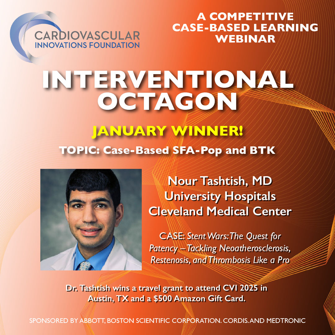 CV Innovations (@cvinnovations) on Twitter photo And the winner is… Nour Tashtish, MD and his case "Stent Wars: The Quest for Patency" Watch the January Interventional Octagon webinar on-demand at cvinnovations.org/2025/01/22/jan… <a href="/HarringtonHVI/">UH Harrington Heart & Vascular Institute</a> <a href="/UHVascular/">UH Vascular Surgery</a> <a href="/shishem/">Mehdi Shishehbor, DO</a> <a href="/DNFeldmanMD/">Dmitriy N. Feldman, MD</a> <a href="/UHCTSurgery/">UH CT Surgery</a> <a href="/bswhealth/">Baylor Scott & White Health</a> <a href="/MJAICMD/">Muhammad Junaid Ahsan</a> And the winner is… Nour Tashtish, MD and his case "Stent Wars: The Quest for Patency" Watch the January Interventional Octagon webinar on-demand at cvinnovations.org/2025/01/22/jan… <a href="/HarringtonHVI/">UH Harrington Heart & Vascular Institute</a> <a href="/UHVascular/">UH Vascular Surgery</a> <a href="/shishem/">Mehdi Shishehbor, DO</a> <a href="/DNFeldmanMD/">Dmitriy N. Feldman, MD</a> <a href="/UHCTSurgery/">UH CT Surgery</a> <a href="/bswhealth/">Baylor Scott & White Health</a> <a href="/MJAICMD/">Muhammad Junaid Ahsan</a>