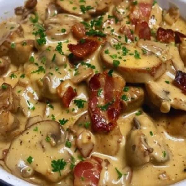 SalazarJua9542's tweet photo. 🍲CHULETA DE CERDO CON BACON Y CHAMPIÑONES.
- 4 chuletas de cerdo, de unos 2 cm de grosor.
- 8 lonchas de bacon.
- 300 g de champiñones, en láminas.
- 1 cebolla mediana, picada finamente.
- 2 dientes de ajo, picados. https://t.co/tm5tTvcreM