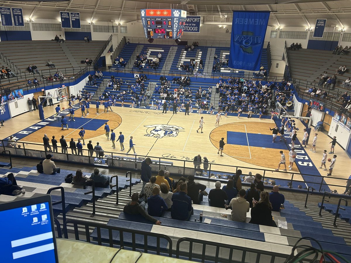 High school hoops!  Calling action tonight at Frankfort!