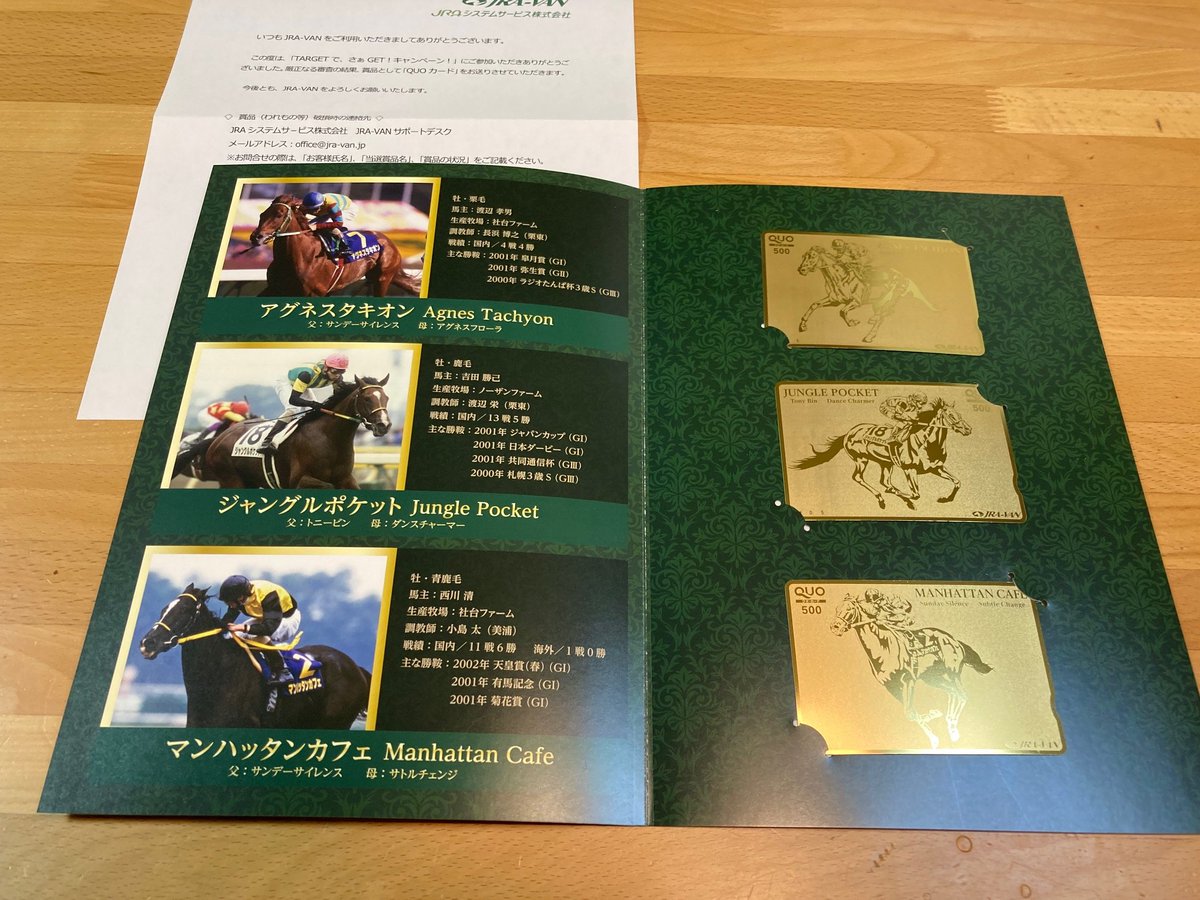 競馬 グラスワンダー 当選品 スペシャルカード 045of100 当選通知付