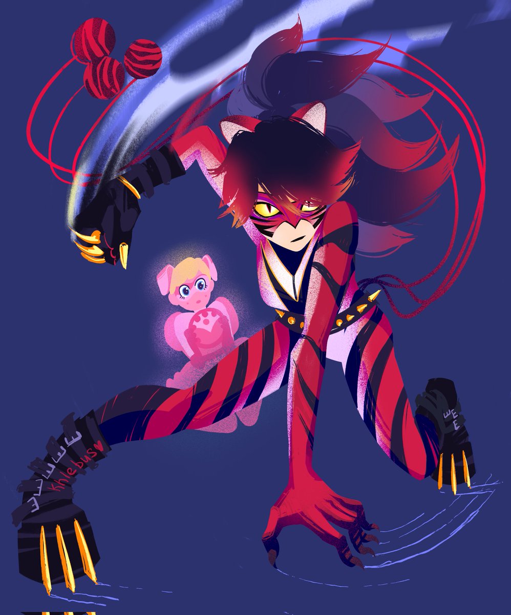 Khlebus1's tweet image. Girls ✨✨ #MLBS6Spoilers #MiraculousLadybug #PurpleTigress #Pigella