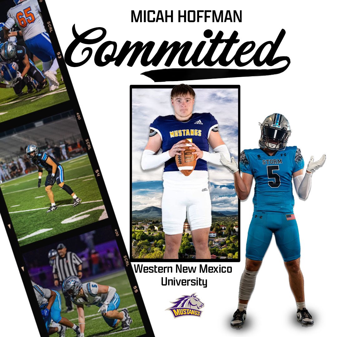 Micah Hoffman (@micah_hoffman15) on Twitter photo After careful considerations, I have chosen to commit to Western New Mexico! 100% Go Stangs!! <a href="/PrepRedzoneNM/">Prep Redzone New Mexico</a> <a href="/Coach_RGarza/">Robert Garza</a> <a href="/TheRealCoachNF/">Noah Freng</a> <a href="/CoachD_Delgado/">David Delgado</a> <a href="/Coach_Clift/">Chris Clift</a> After careful considerations, I have chosen to commit to Western New Mexico! 100% Go Stangs!! <a href="/PrepRedzoneNM/">Prep Redzone New Mexico</a> <a href="/Coach_RGarza/">Robert Garza</a> <a href="/TheRealCoachNF/">Noah Freng</a> <a href="/CoachD_Delgado/">David Delgado</a> <a href="/Coach_Clift/">Chris Clift</a>