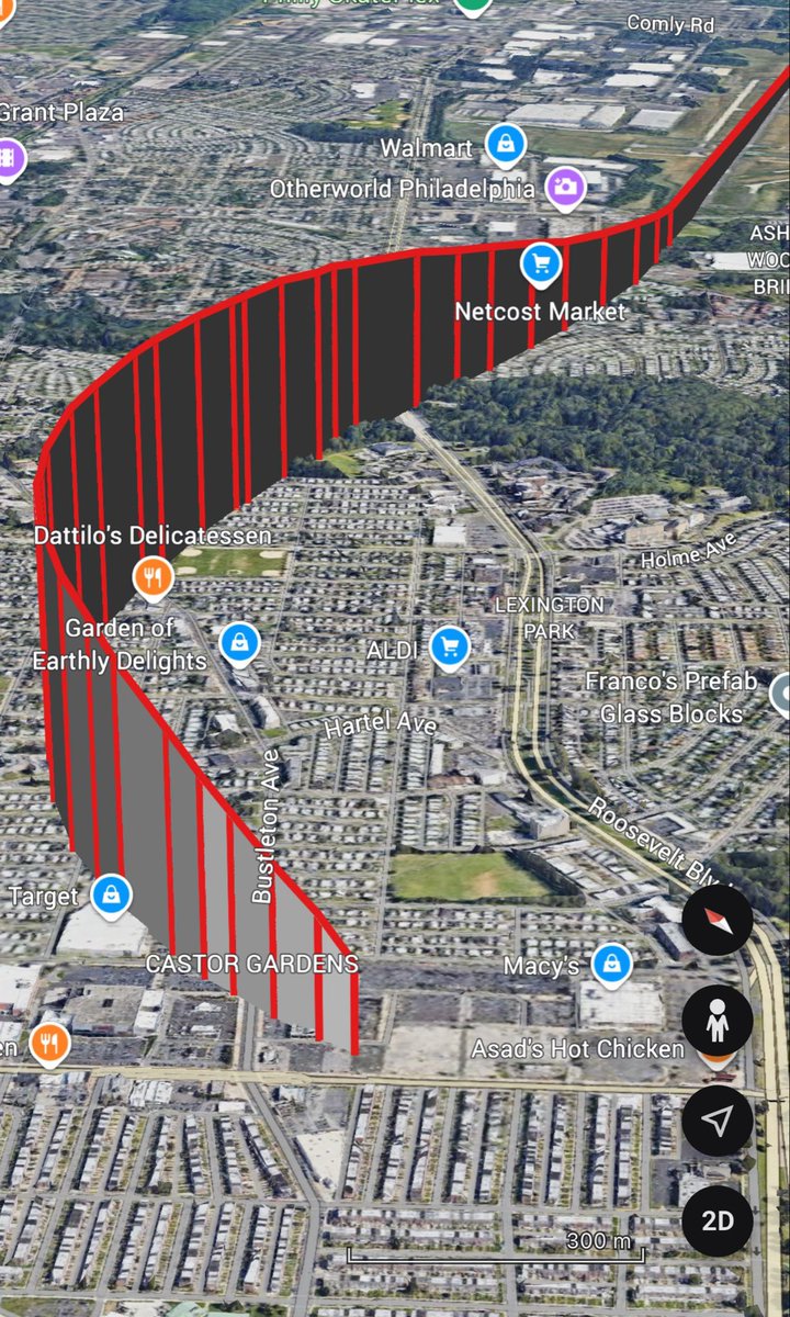 Approximate flight path after takeoff 

Philadelphia Plane Crash
