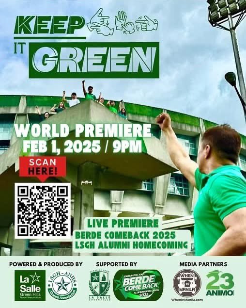 LanceRaymundo's tweet image. My very 1st Job as Assistant Director!
#KeepItGreen MV
Director: @rannie.z.raymundo 
World Premiere TONIGHT 9pm
In Celebration of the 2025 #LSGH Homecoming 

MV Link :

youtu.be/0AYmmDN3TYA?si…