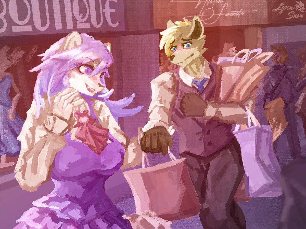 Shopping Spree [1/2] 💎✨
#furry #furryart #anthro #digitalart
