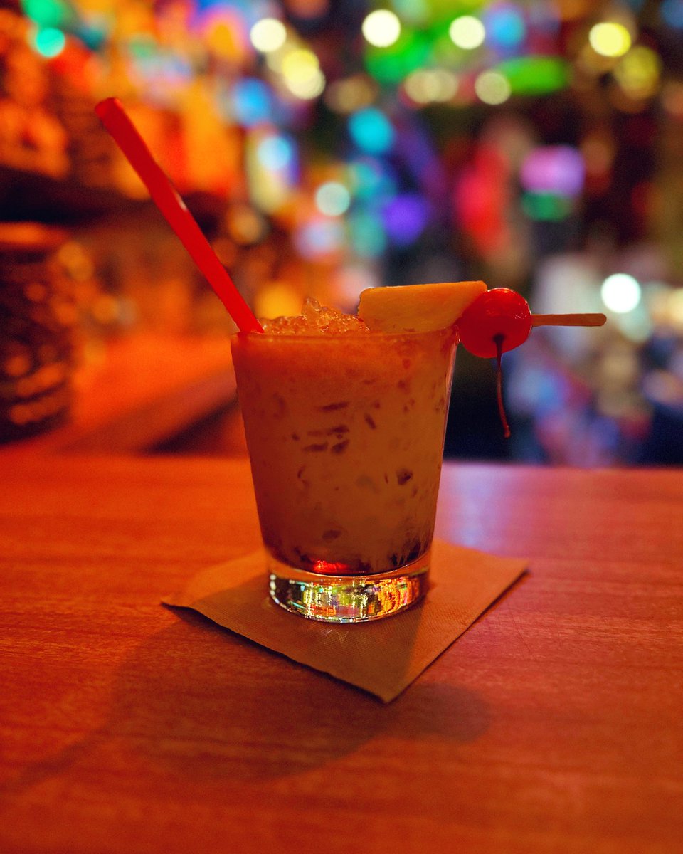 A Tiki-Ti original, the "Stealth". One of our more potent drinks that flies just under the radar. Made with Kahlúa, Amaretto, Grand Marnier, 151, and Baileys. #tiki #tikiti #tikibar #club4427 #stealth #tikidrinks #tikicocktails #tikiculture #tikitime #tikistyle #LosAngelesCA