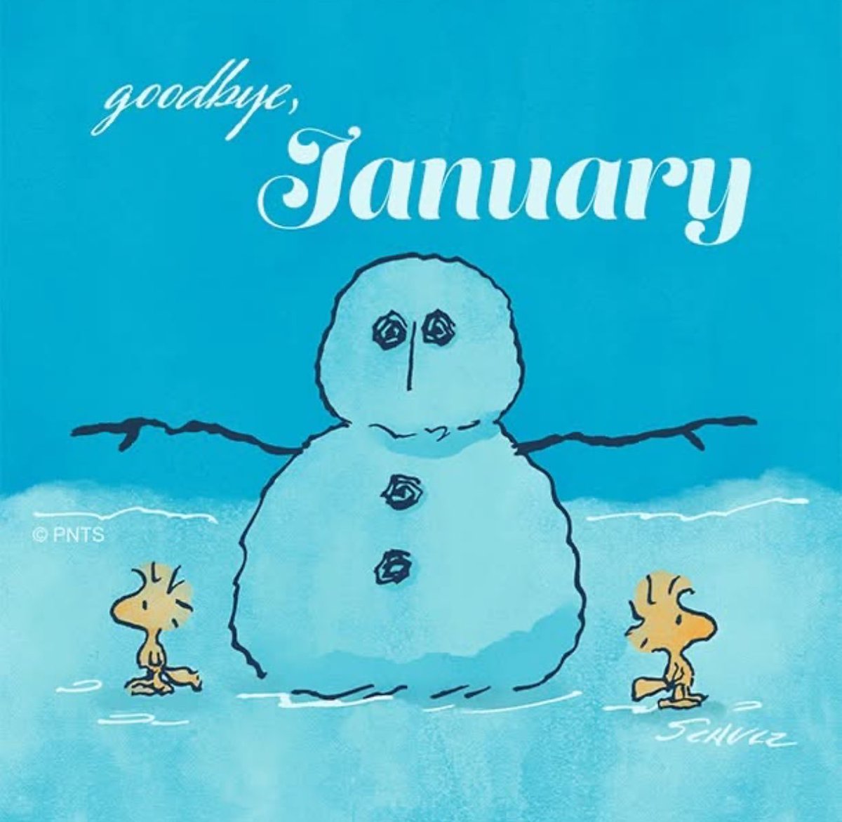 Farewell, January! #Peanuts